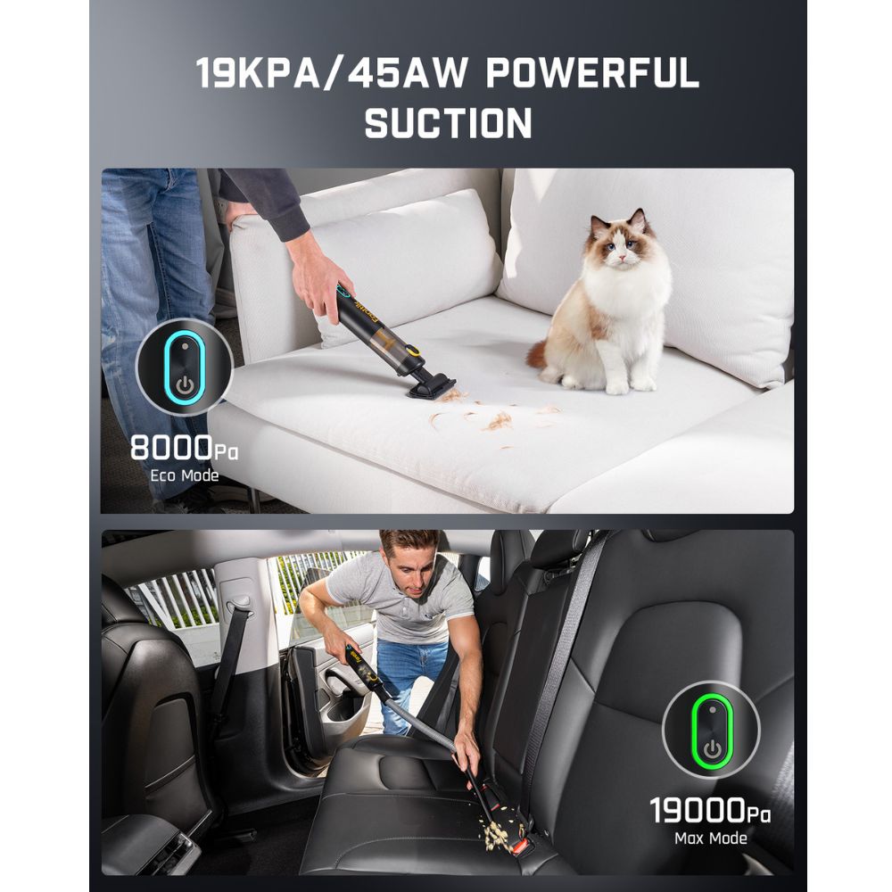 Fanttik Slim V8 APEX Car Vacuum RobustClean® Gray