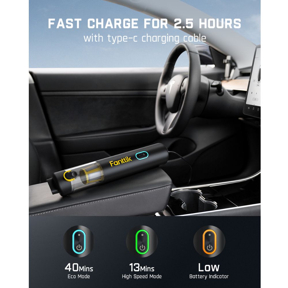 Fanttik Slim V8 APEX Car Vacuum RobustClean®