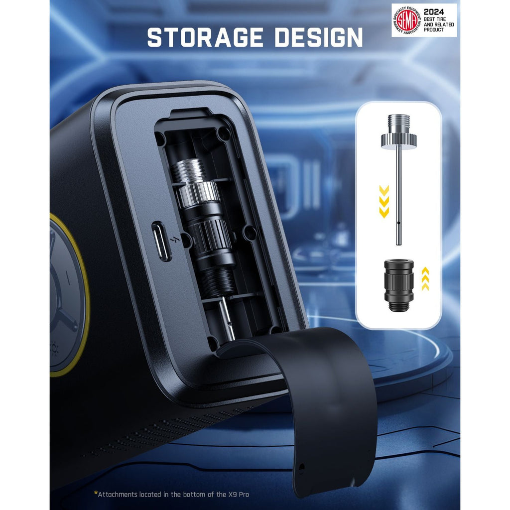 Fanttik X9 Pro Tire Inflator and Potent T10 1800 Amp Jump Starter